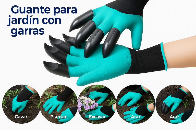 Guantes de Jardinería con Garras para Protección y Agarre