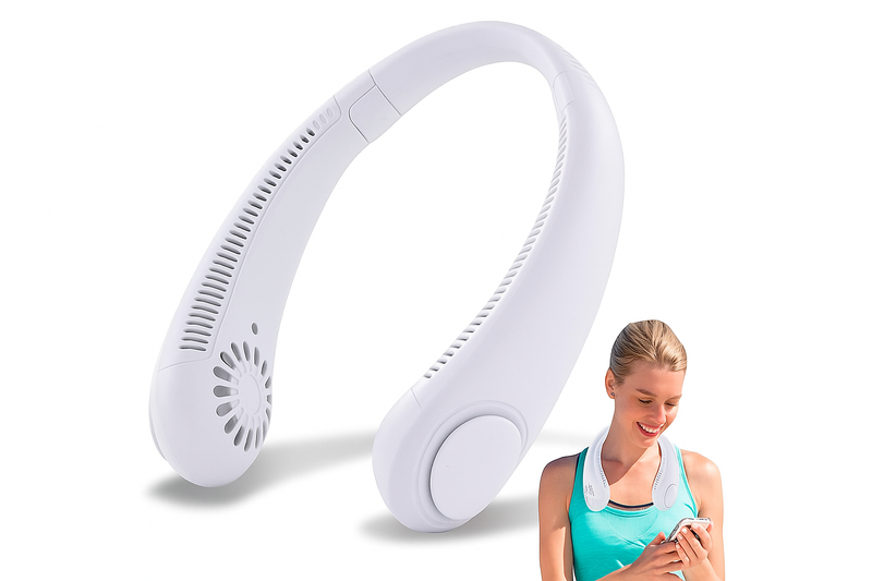 Ventilador Portátil de Cuello - Enfriador Personal Recargablev