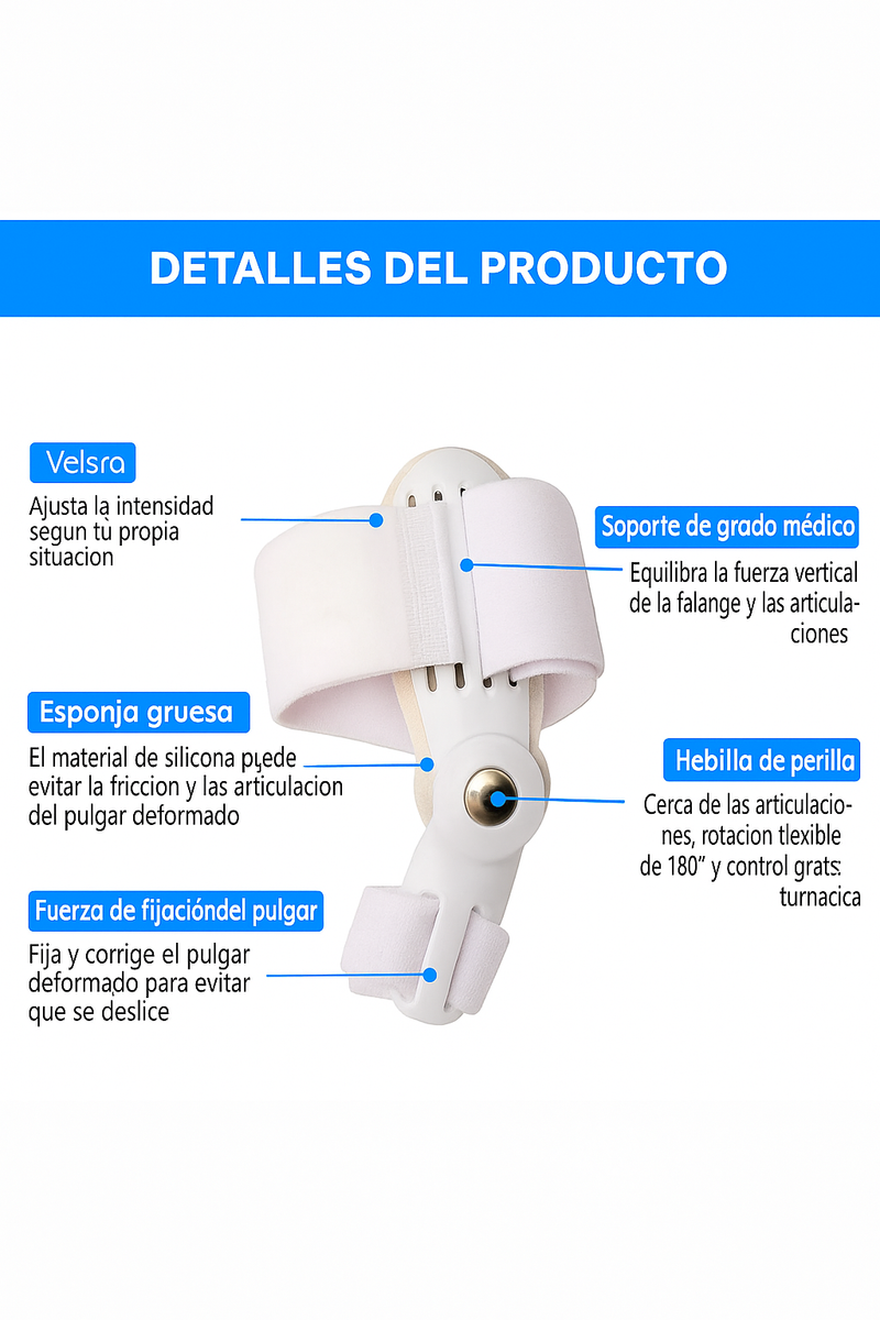 Férula Correctora de Juanete | Alivio para Hallux Valgus | 1 Unidad